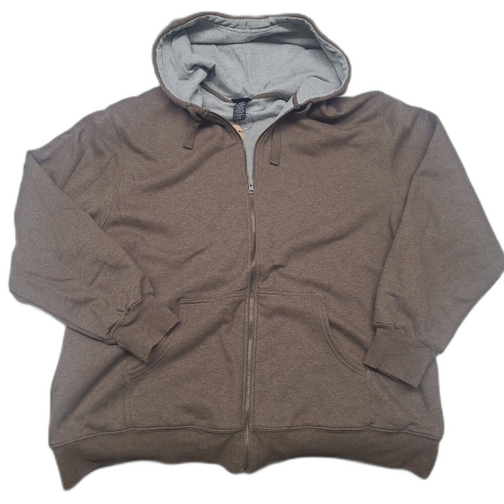 Vtg Joe Boxer Thermal lined Zip hoodie Heavyweight Waffle knit
